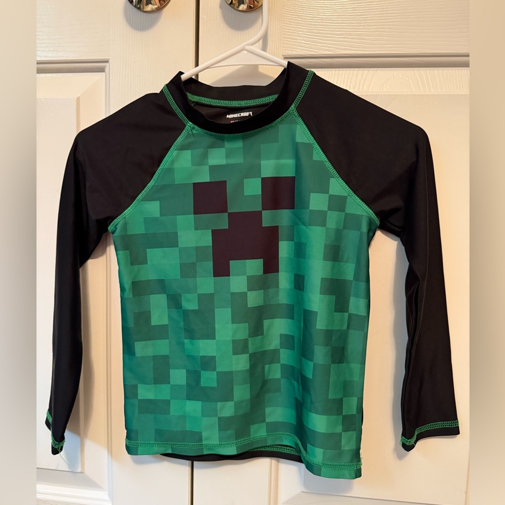 Boys Minecraft Long Sleeve Rashguard